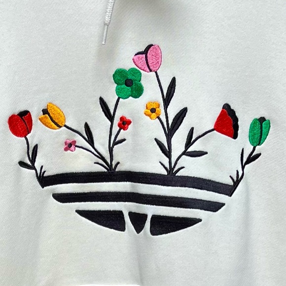 NWOT Adidas Trefoil Bloom Hoodie XXL - Picture 3 of 7